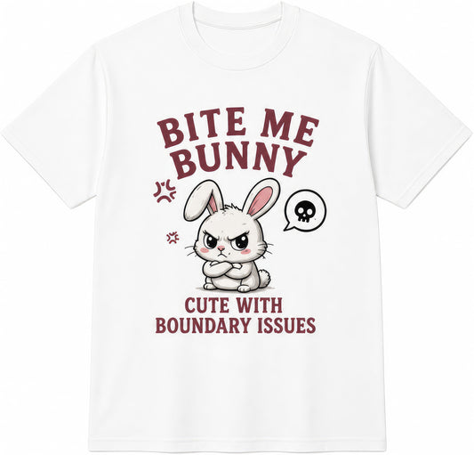 Bite Me Bunny rude t-shirt