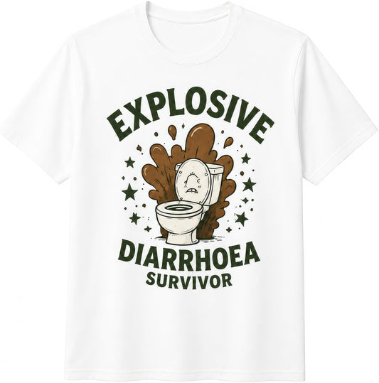 Explosive Diarrhoea Survivor rude t-shirt