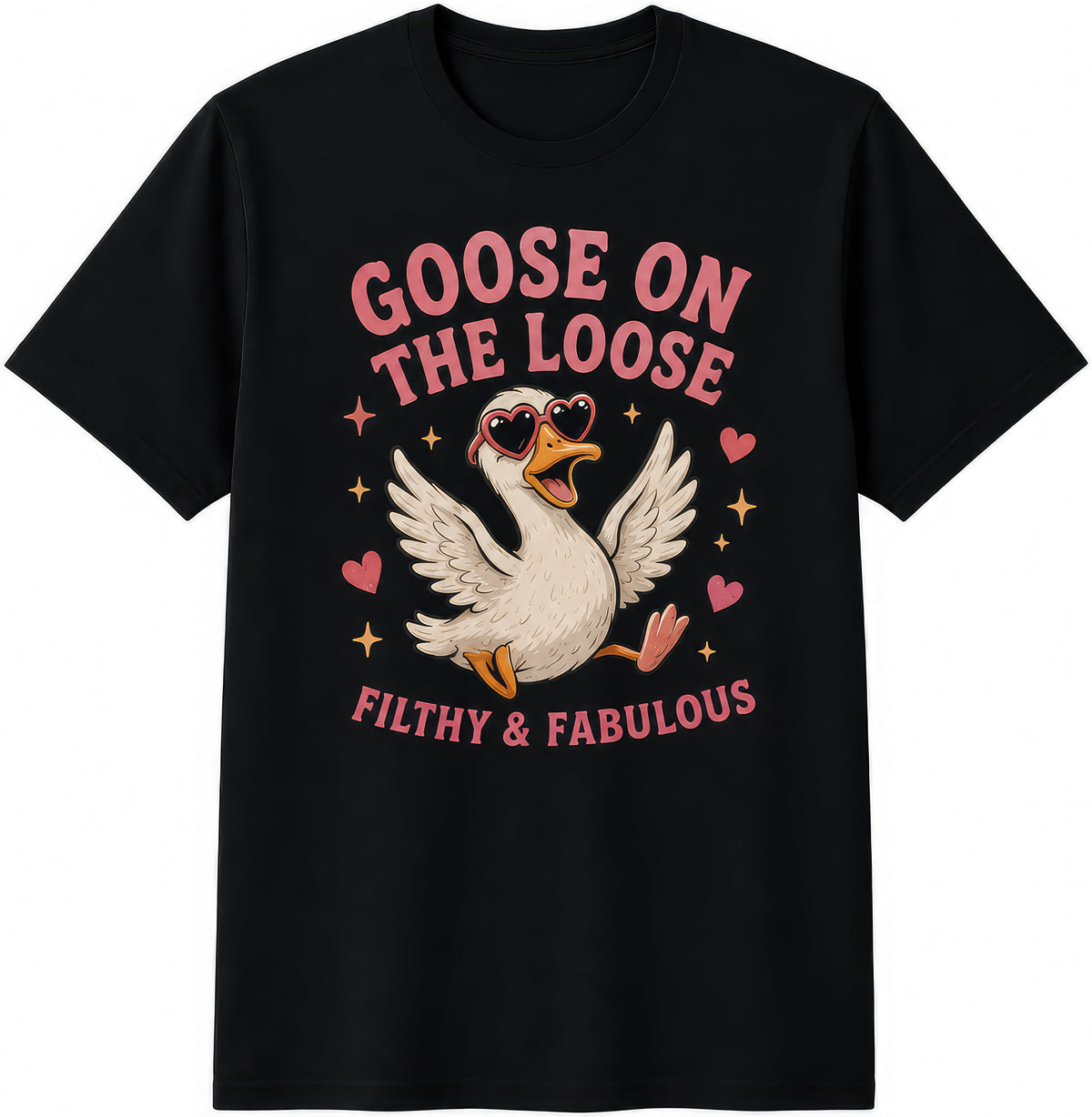 Goose On The Loose rude t-shirt