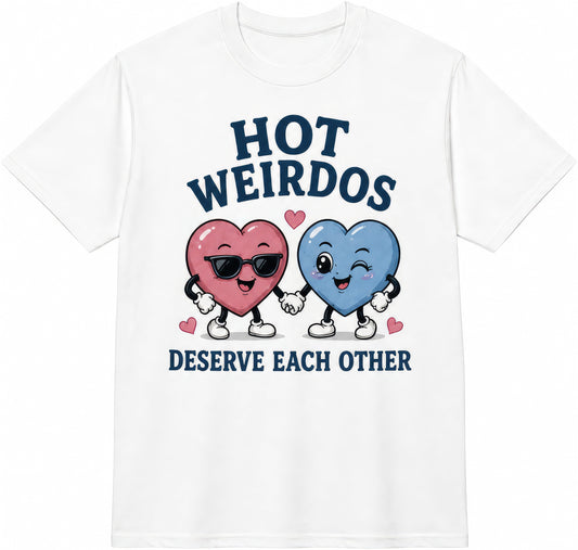 Hot Weirdos Deserve Each Other rude t-shirt