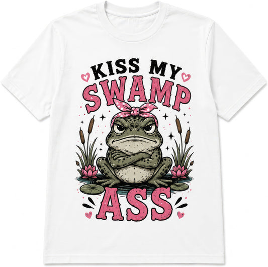 Kiss My Swamp Ass — Design 1 rude t-shirt
