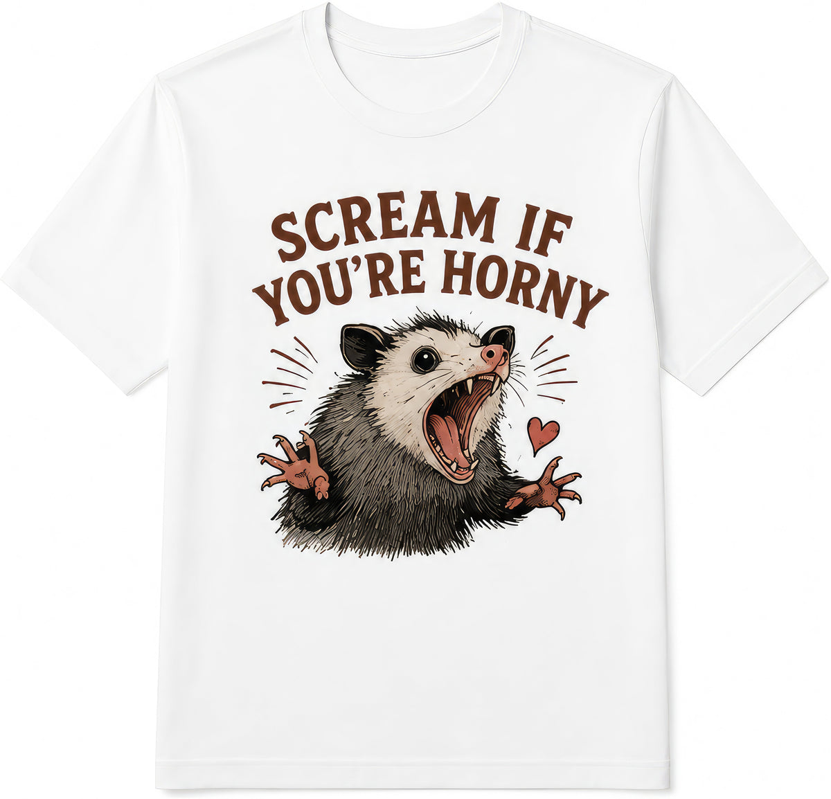 Scream If You're Horny rude t-shirt